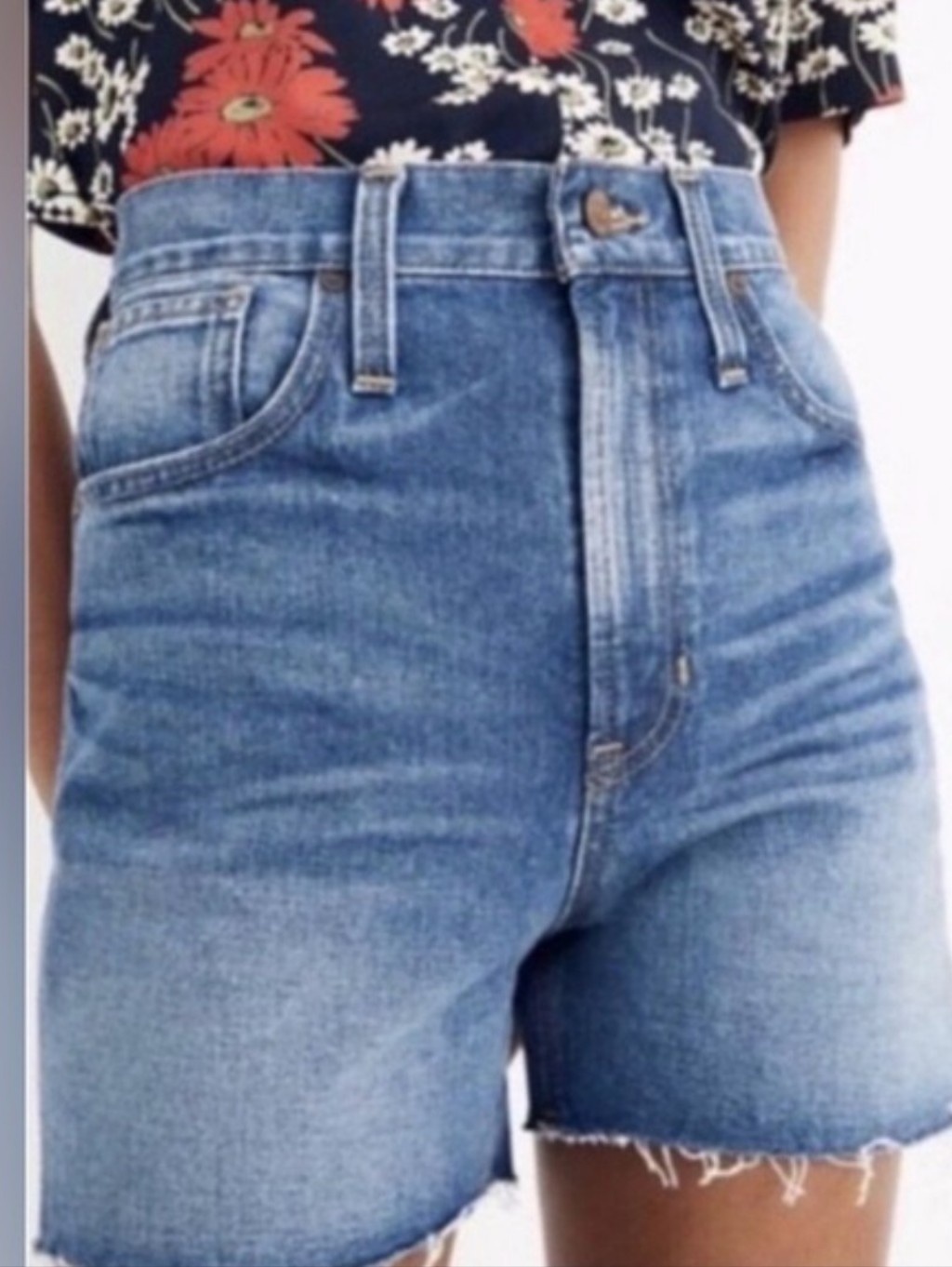 Madewell High-Rise Denim Shorts 28w